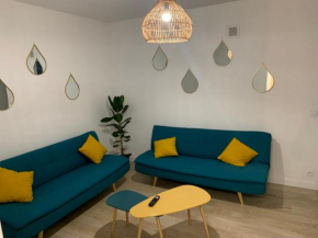 L EFFET MER 70M2 avec 2 chambres doubles avec Parking GRATUIT Netflix Disney plus disponible Lits faits à l arrivé Serviettes de toilettes fournies